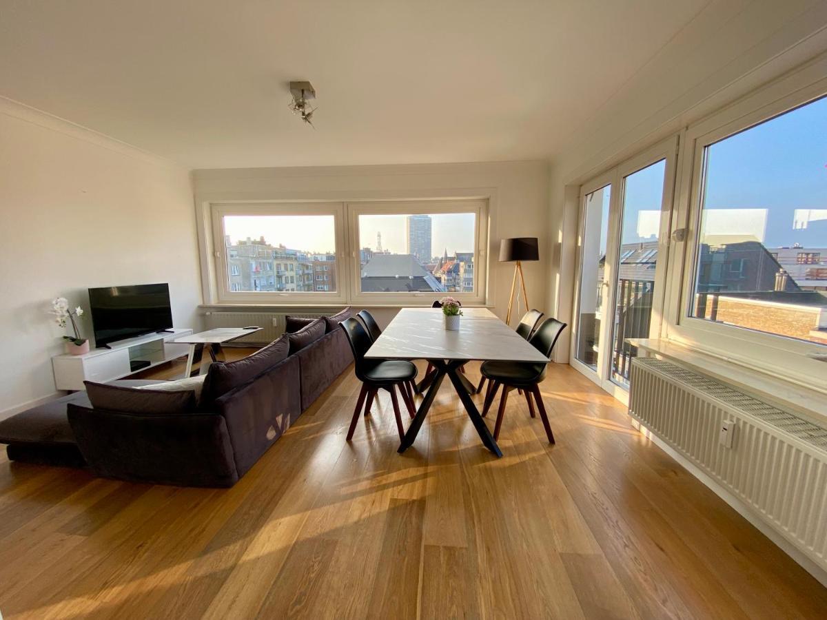 Luxury 3 Bedroom Apartment On The Top Floor With Panoramic View أوستيند المظهر الخارجي الصورة