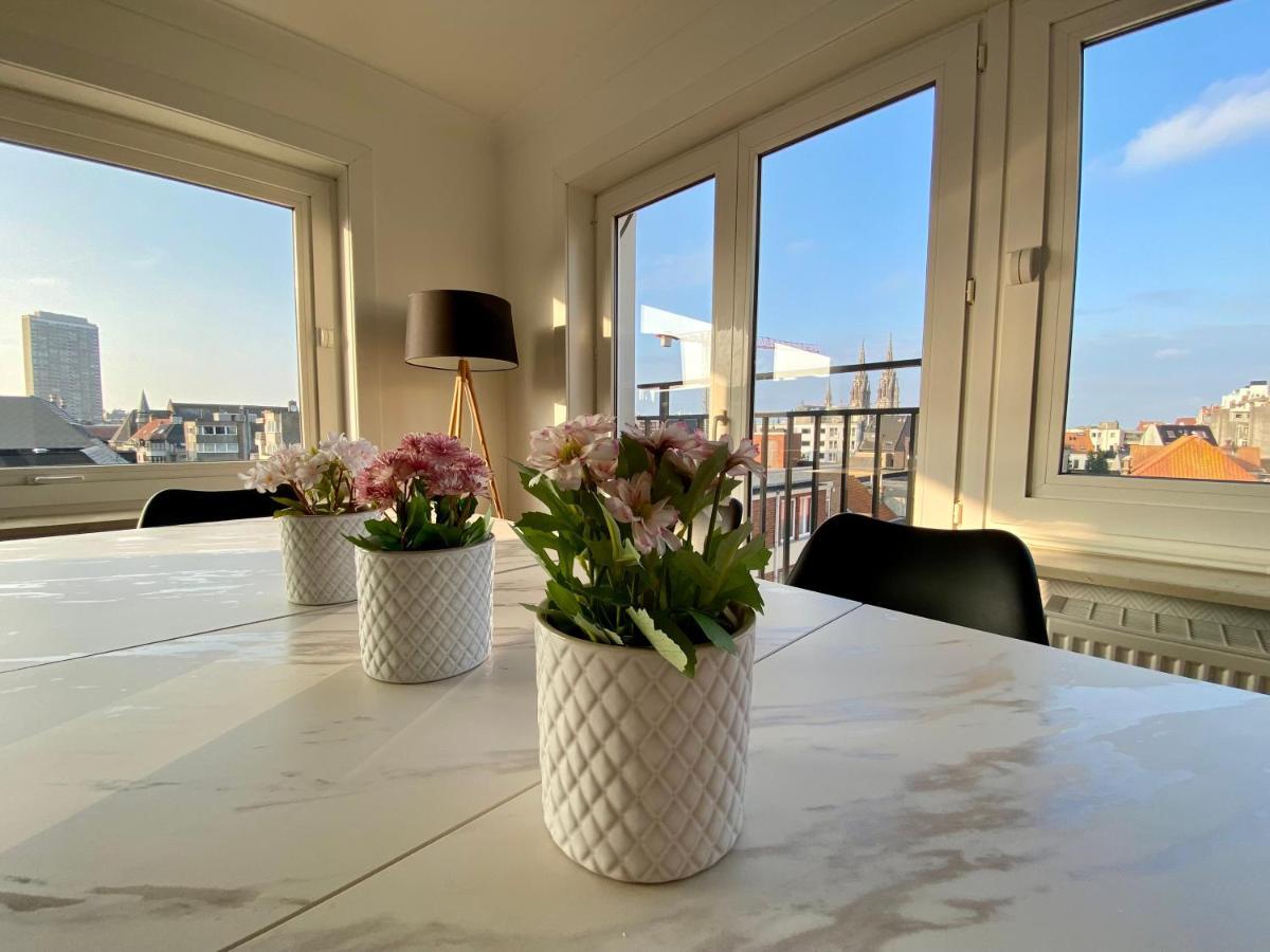 Luxury 3 Bedroom Apartment On The Top Floor With Panoramic View أوستيند المظهر الخارجي الصورة